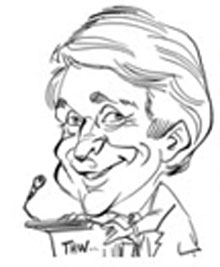 Caricature of Bill Witte